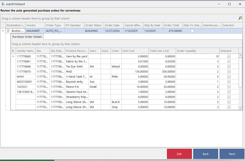 REALTIME POS Receiving Freight & Discount Spread