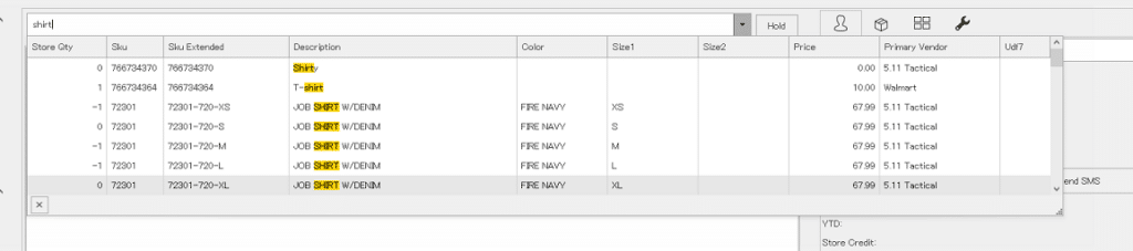 REALTIME POS SALES ORDER ITEM LOOKUP