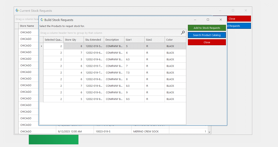 REALTIME POS STOCK REQUEST