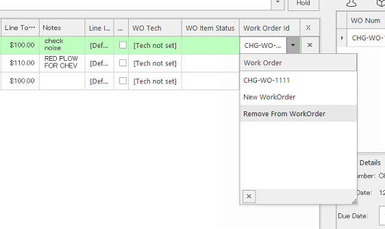 Realtime POS Work Order Assignments