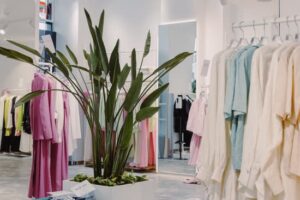 apparel store with a pos system