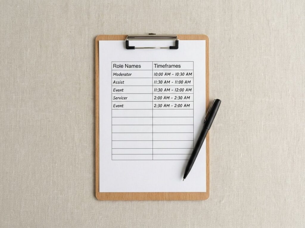 Training timeline by role for a new POS system